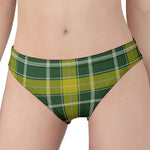Green And Yellow Stewart Tartan Print Women's Panties