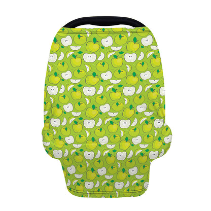 Green Apple Fruit Pattern Print Baby Seat Cover