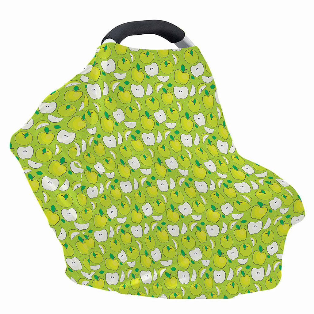 Green Apple Fruit Pattern Print Baby Seat Cover