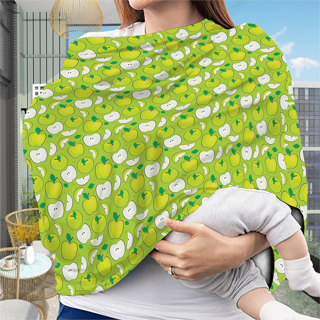 Green Apple Fruit Pattern Print Baby Seat Cover
