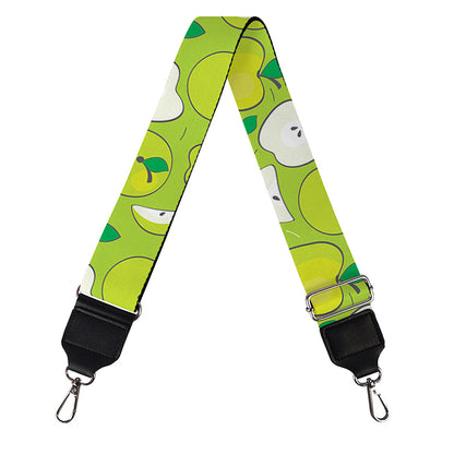 Green Apple Fruit Pattern Print Bag Strap