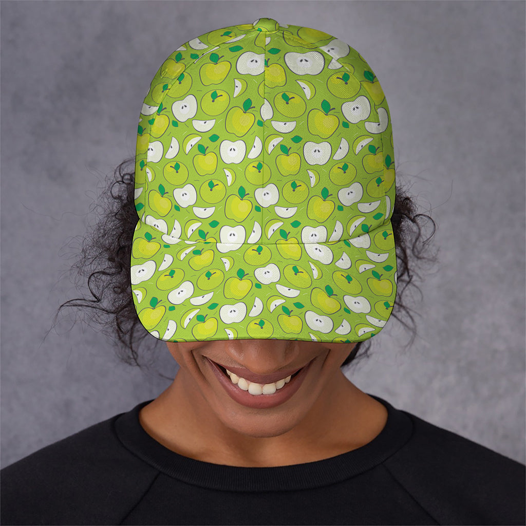 Green Apple Fruit Pattern Print Baseball Cap