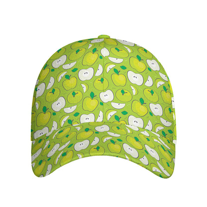 Green Apple Fruit Pattern Print Baseball Cap