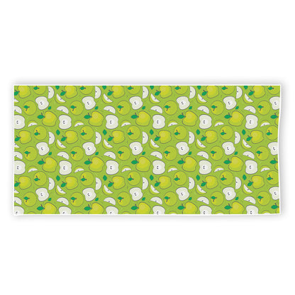 Green Apple Fruit Pattern Print Beach Towel
