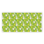 Green Apple Fruit Pattern Print Beach Towel