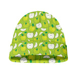 Green Apple Fruit Pattern Print Beanie
