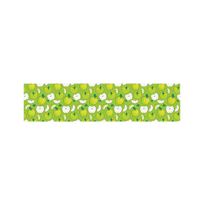 Green Apple Fruit Pattern Print Bed Runner