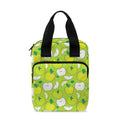 Green Apple Fruit Pattern Print Bible Tote Bag