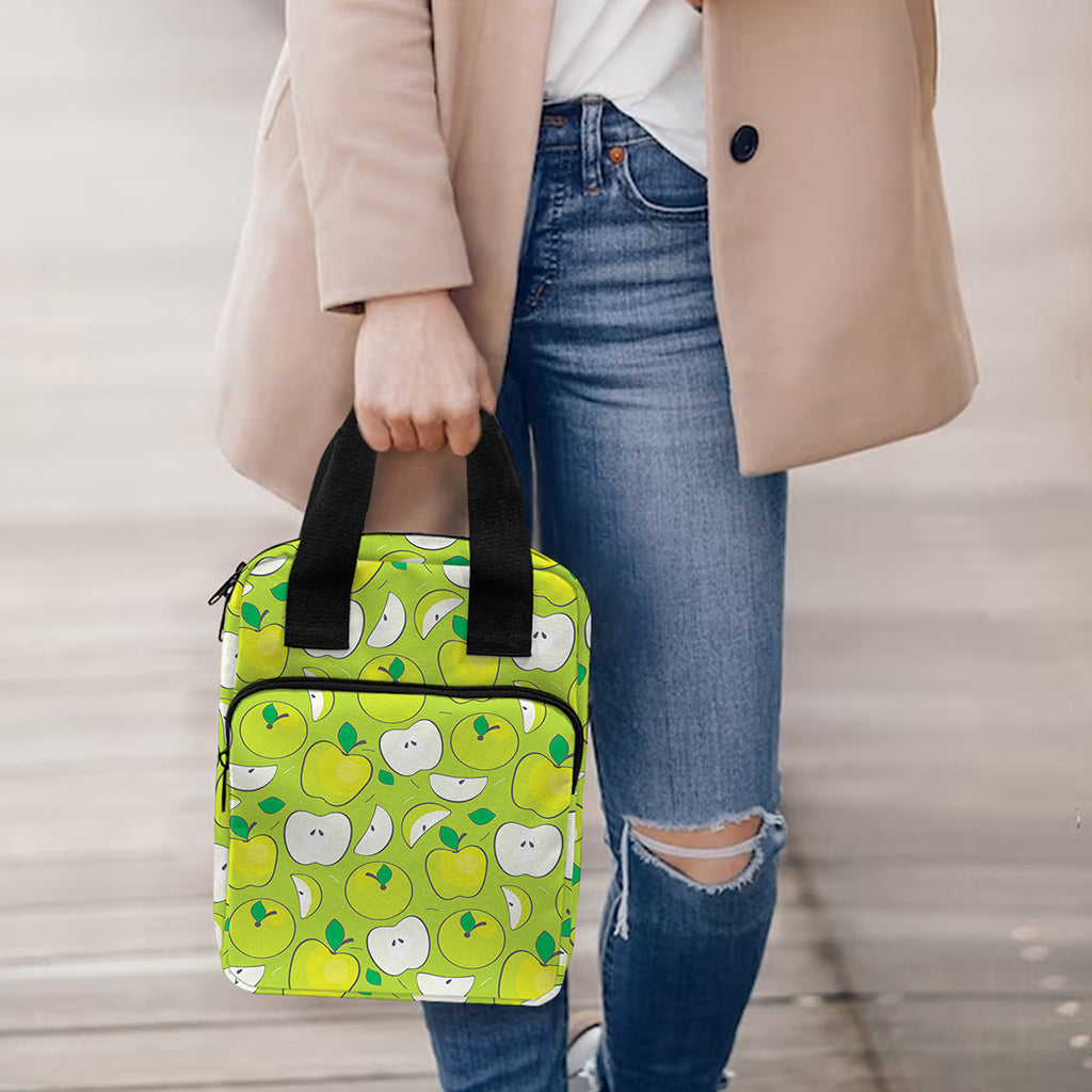 Green Apple Fruit Pattern Print Bible Tote Bag