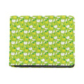 Green Apple Fruit Pattern Print Bifold Wallet