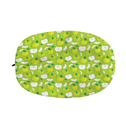 Green Apple Fruit Pattern Print Car Side Mirror Covers