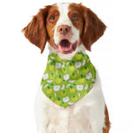 Green Apple Fruit Pattern Print Dog Bandana