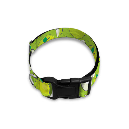 Green Apple Fruit Pattern Print Dog Collar