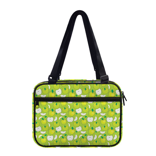 Green Apple Fruit Pattern Print Double Strap Bible Bag