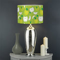 Green Apple Fruit Pattern Print Drum Lamp Shade