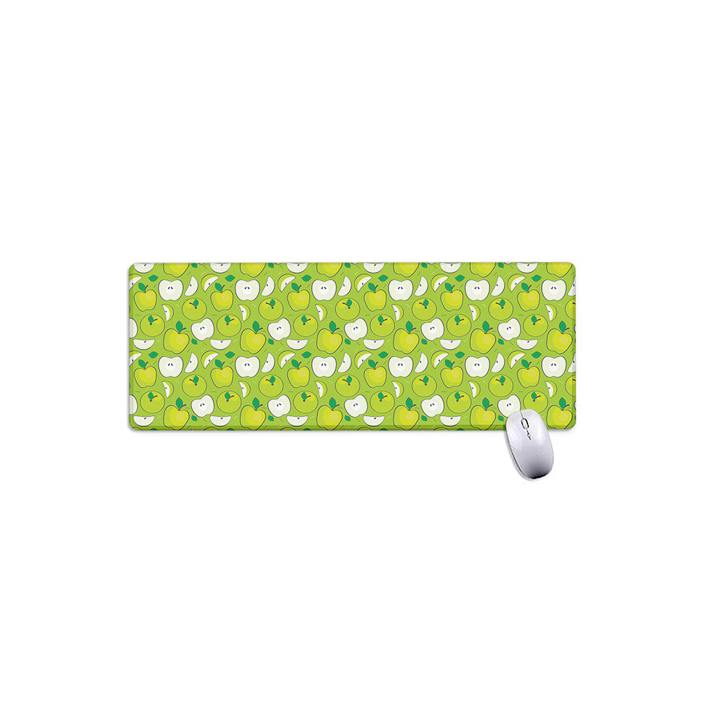 Green Apple Fruit Pattern Print Extended Mouse Pad