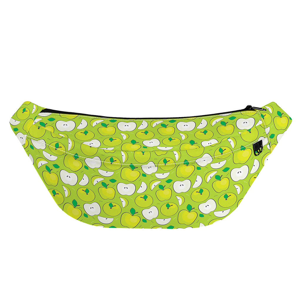 Green Apple Fruit Pattern Print Fanny Pack