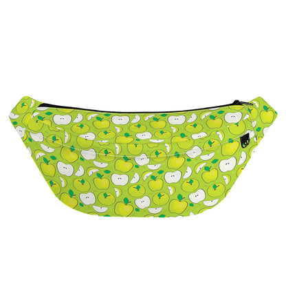 Green Apple Fruit Pattern Print Fanny Pack