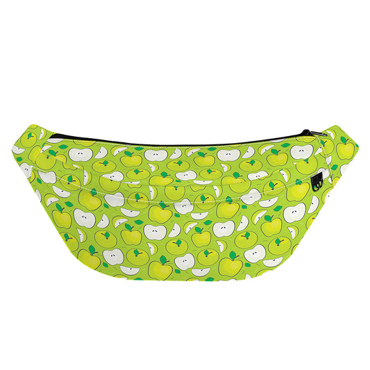 Green Apple Fruit Pattern Print Fanny Pack