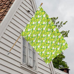 Green Apple Fruit Pattern Print House Flag