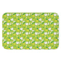Green Apple Fruit Pattern Print Indoor Door Mat