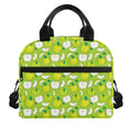 Green Apple Fruit Pattern Print Insulated Lunch Bag