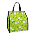 Green Apple Fruit Pattern Print Insulated Lunch Tote