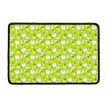 Green Apple Fruit Pattern Print Kitchen Mat