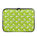 Green Apple Fruit Pattern Print Laptop Sleeve