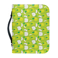 Green Apple Fruit Pattern Print Leather Bible Cover