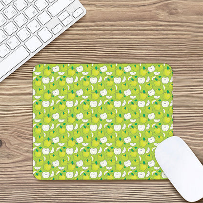 Green Apple Fruit Pattern Print Mouse Pad