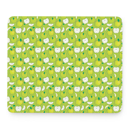 Green Apple Fruit Pattern Print Mouse Pad