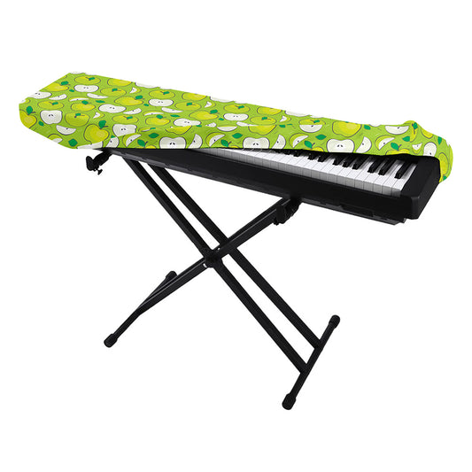 Green Apple Fruit Pattern Print Piano Keyboard Cover