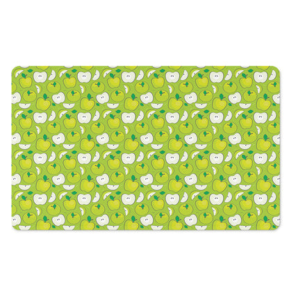 Green Apple Fruit Pattern Print Polyester Doormat