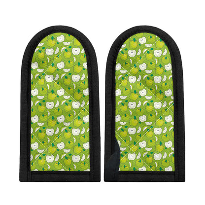 Green Apple Fruit Pattern Print Skillet Handle Cover