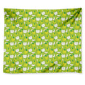 Green Apple Fruit Pattern Print Tapestry