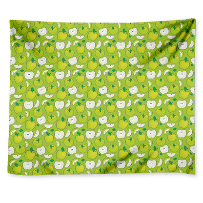 Green Apple Fruit Pattern Print Tapestry