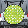 Green Apple Fruit Pattern Print Tire Cover