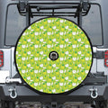 Green Apple Fruit Pattern Print Tire Cover With Camera Hole