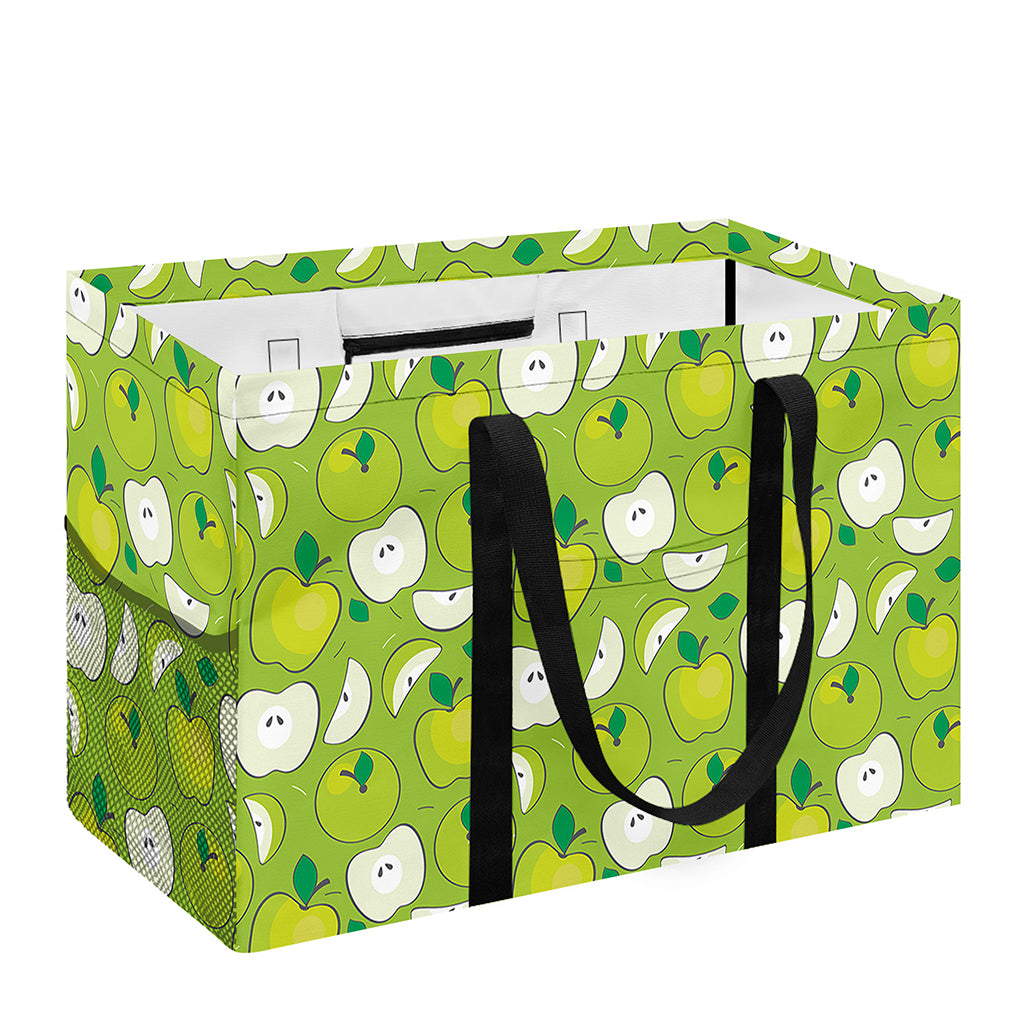 Green Apple Fruit Pattern Print Utility Tote Bag