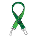 Green Argyle Pattern Print Dog Seat Belt