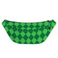 Green Argyle Pattern Print Fanny Pack
