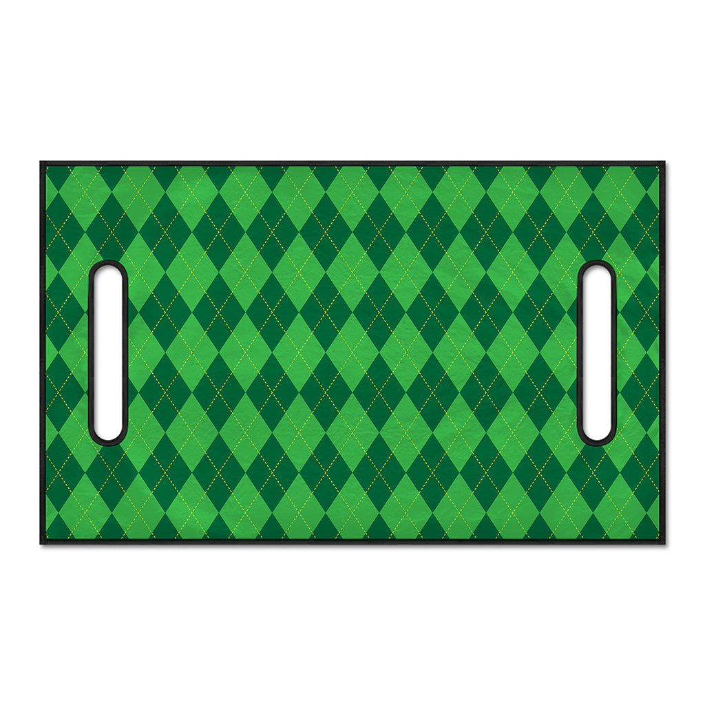 Green Argyle Pattern Print Golf Cart Seat Cover
