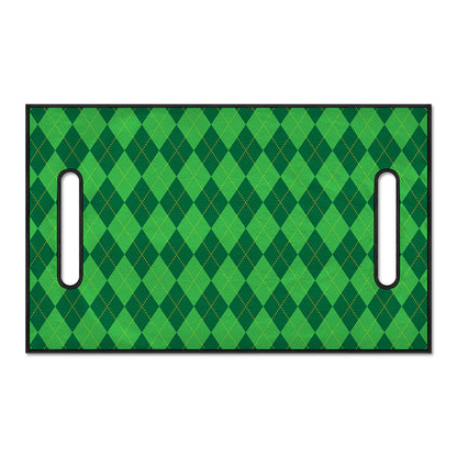 Green Argyle Pattern Print Golf Cart Seat Cover