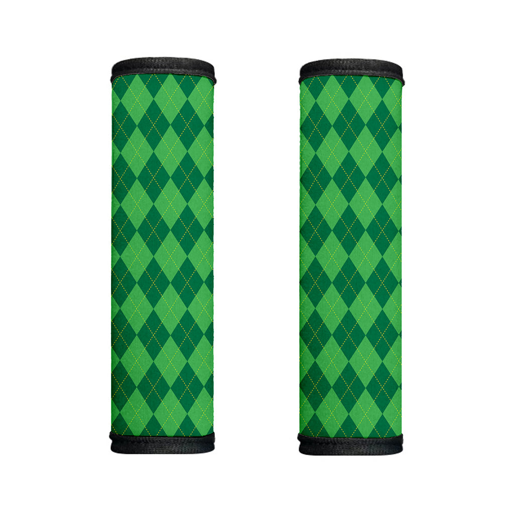 Green Argyle Pattern Print Handle Covers