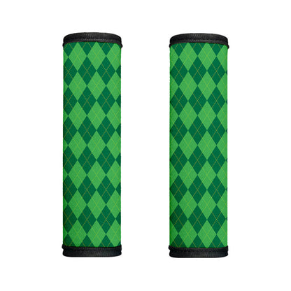 Green Argyle Pattern Print Handle Covers