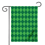 Green Argyle Pattern Print House Flag