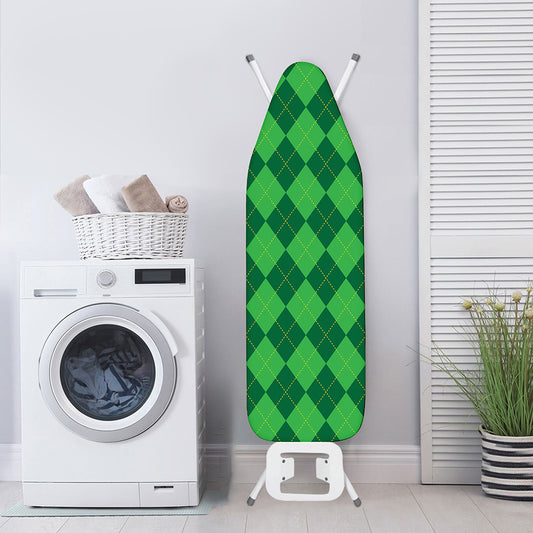 Green Argyle Pattern Print Ironing Board Cover