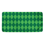 Green Argyle Pattern Print Towel