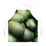 Green Avocado Print Adjustable Apron